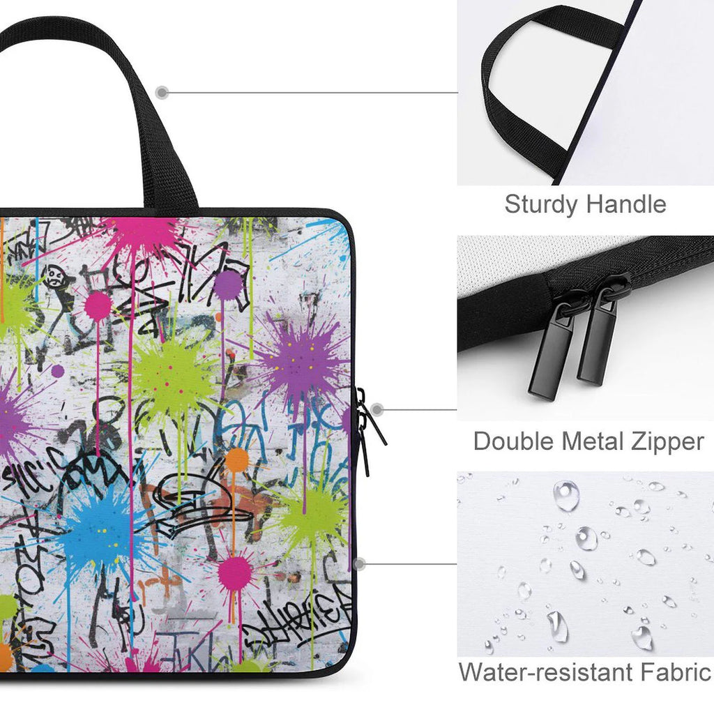 Colorful Street Art Laptop Bag