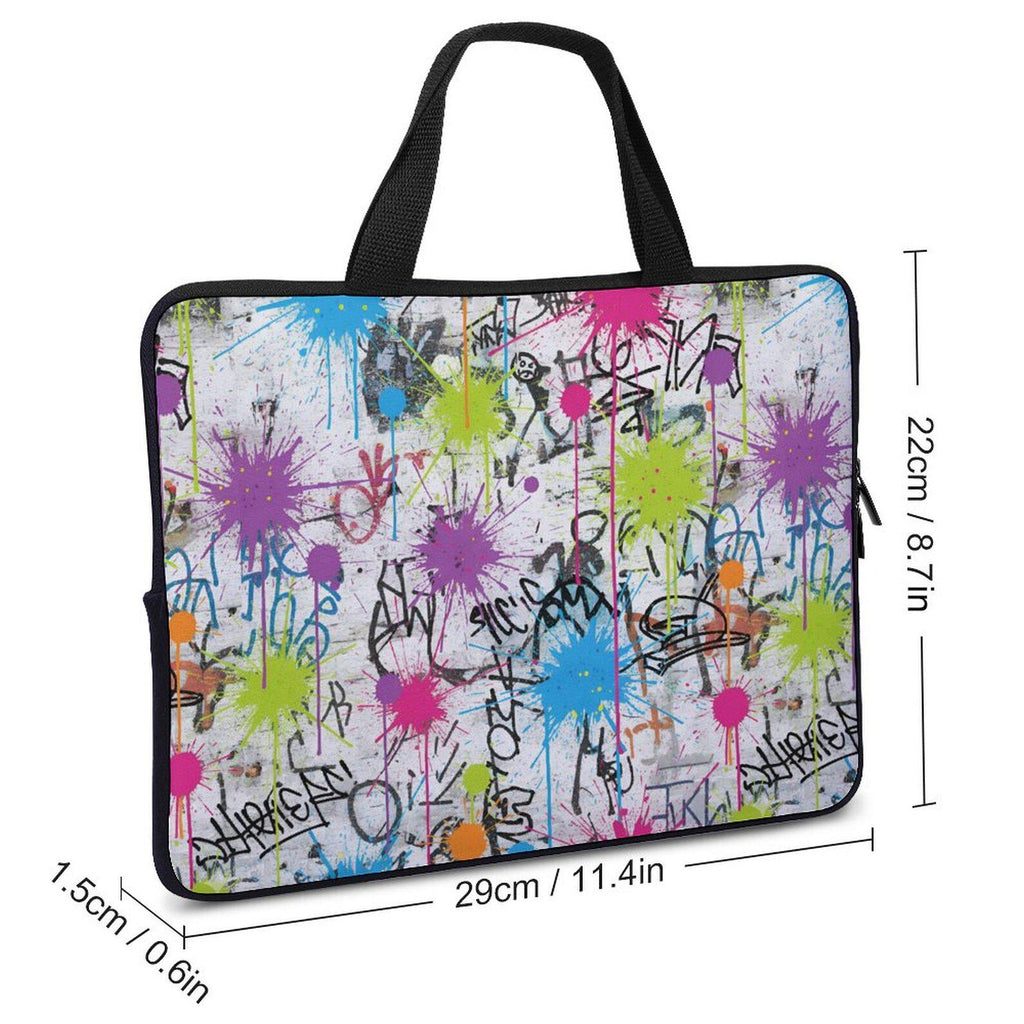 Colorful Street Art Laptop Bag